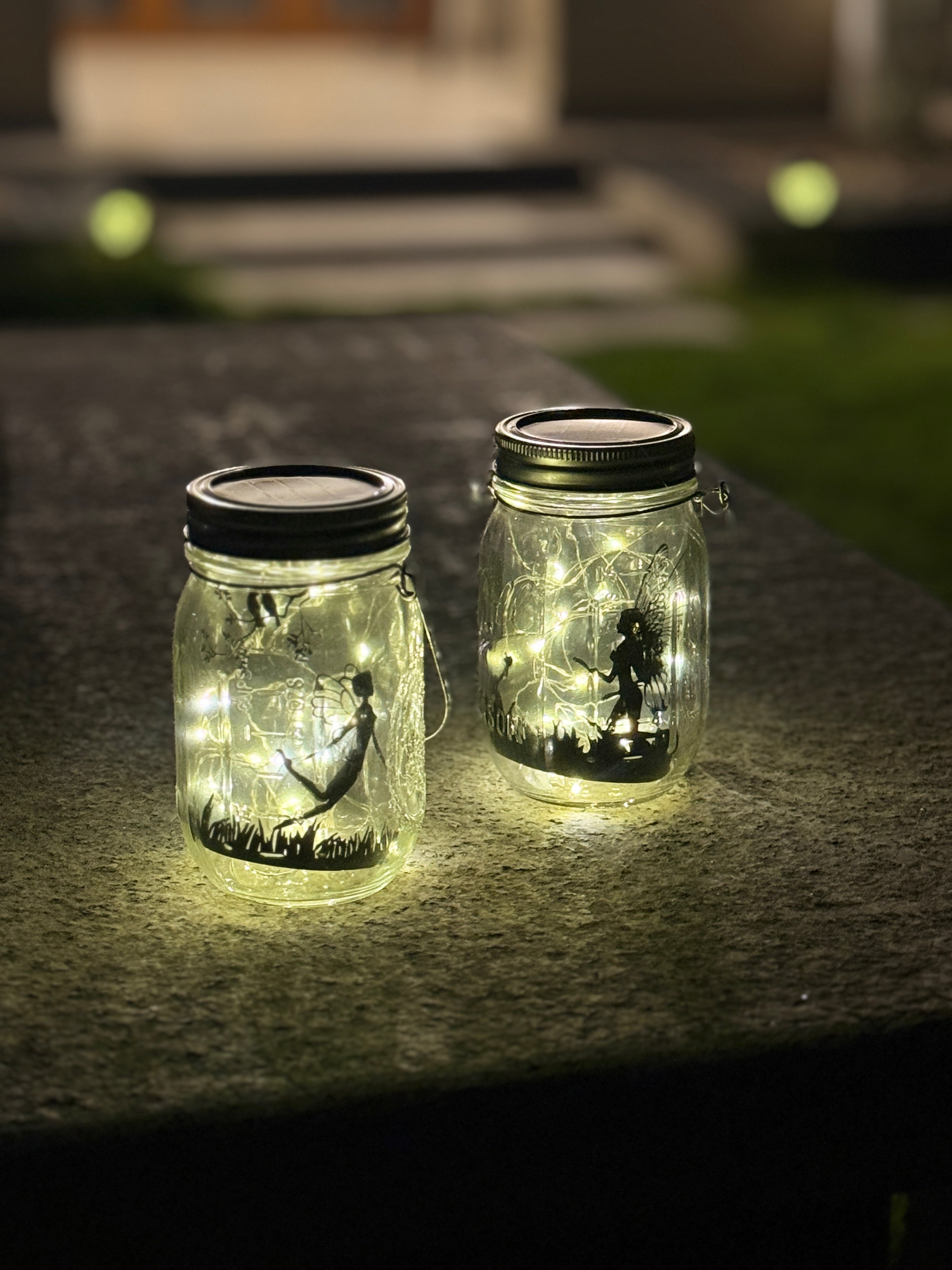 Solar dual lamp for garden 